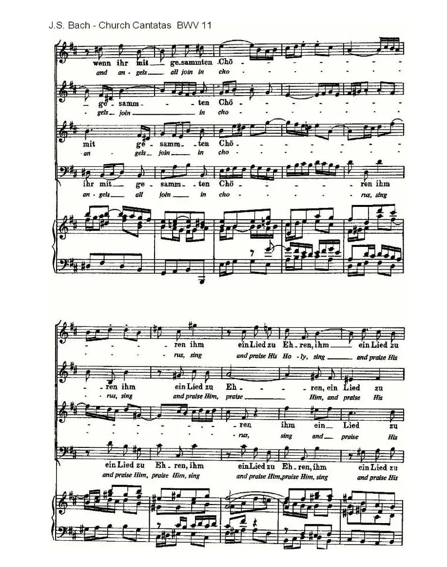 Lobet Gott in Seinen Reicben(颂扬上帝)