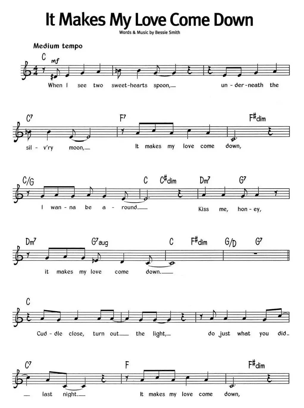 蓝调音乐：It Makes My Love Come Down