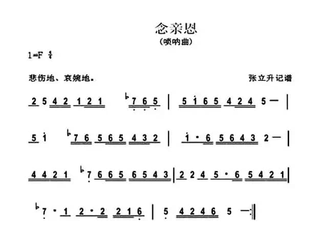 念亲恩（唢呐曲）