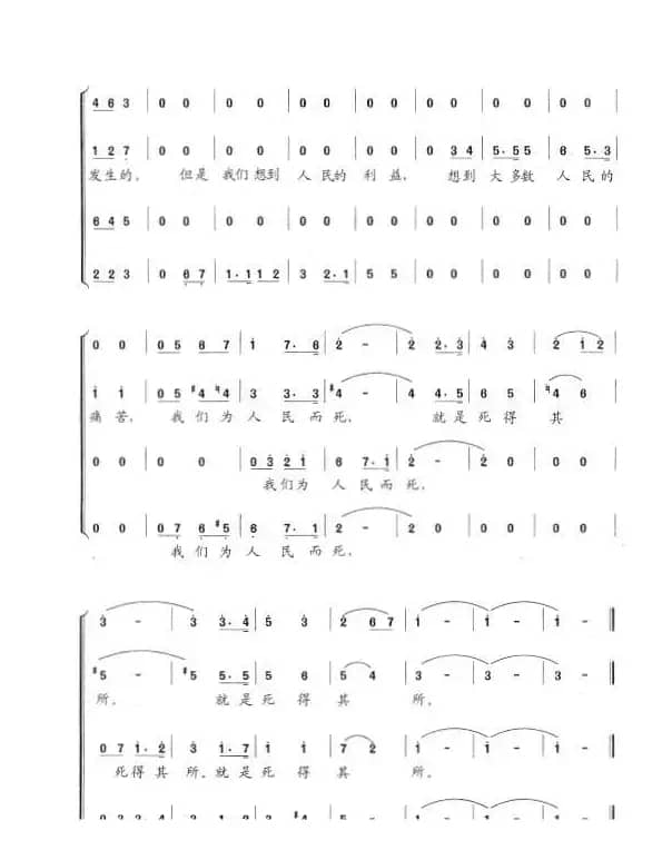 我们为人民而死就是死得其所