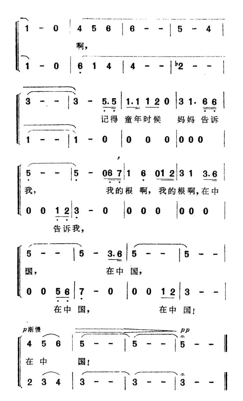 我的根啊，在中国
