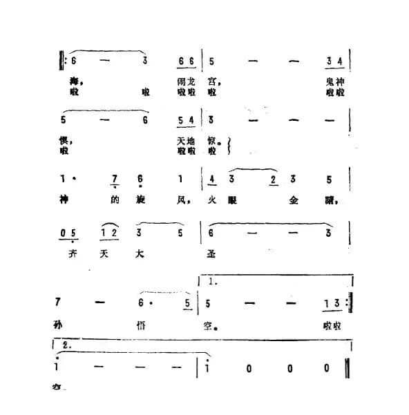 齐天大圣孙悟空（电视剧《西游记》插曲）