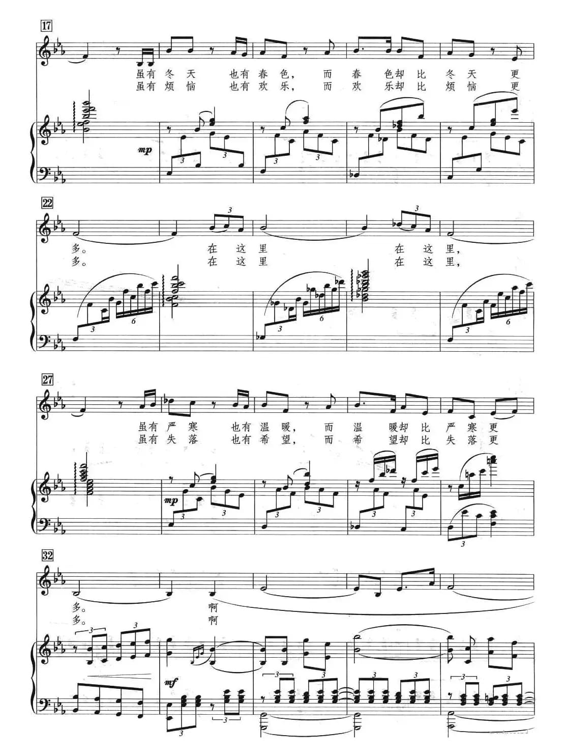 我深深地爱这里（正谱）