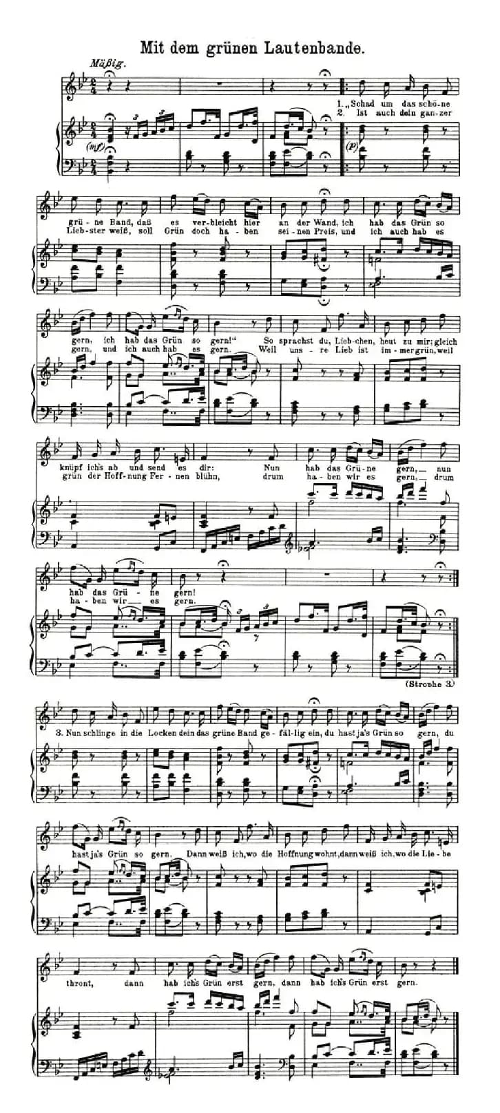 Mit dem brunen Lautenbande（奥）