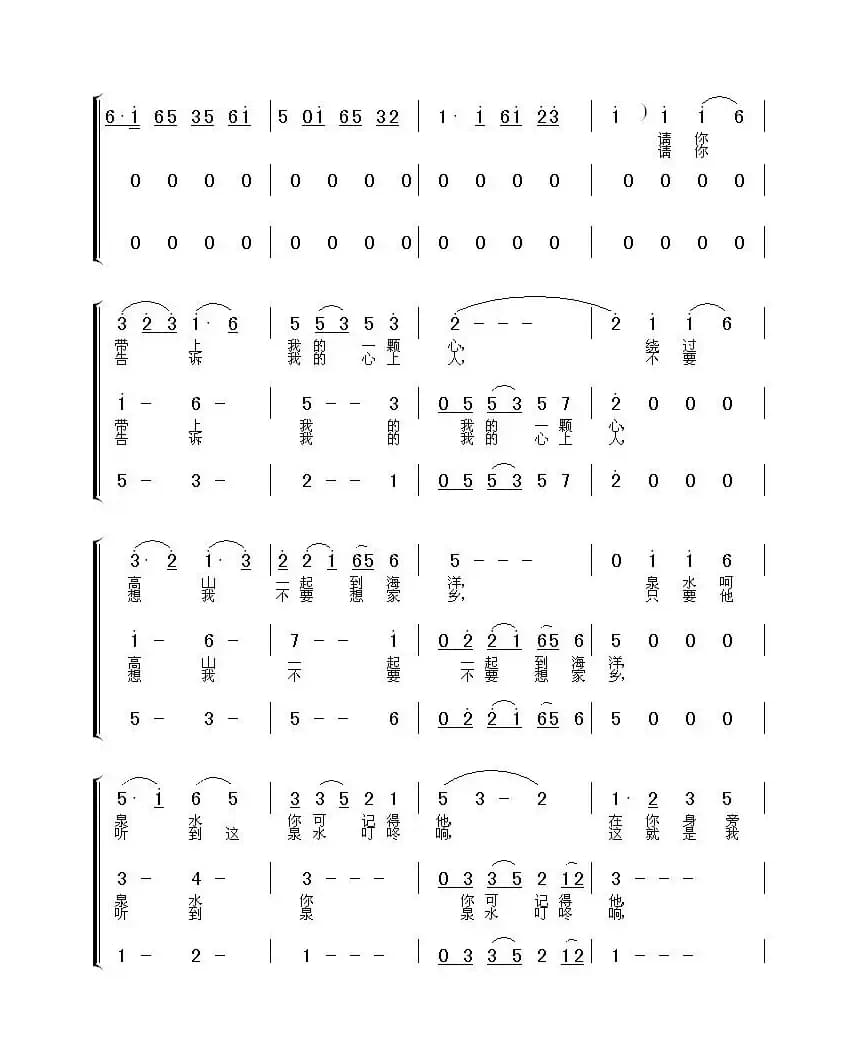 泉水叮咚响（女声小合唱）