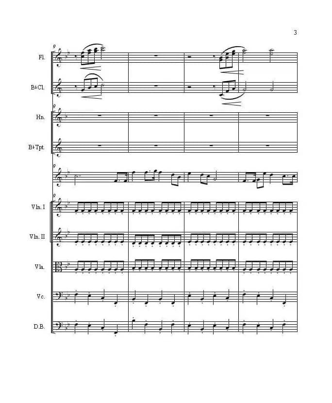 世育校歌（总谱）（王少师原创歌曲乐队总谱）