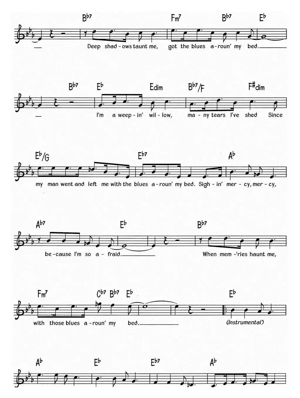 蓝调音乐：Blues Around My Bed