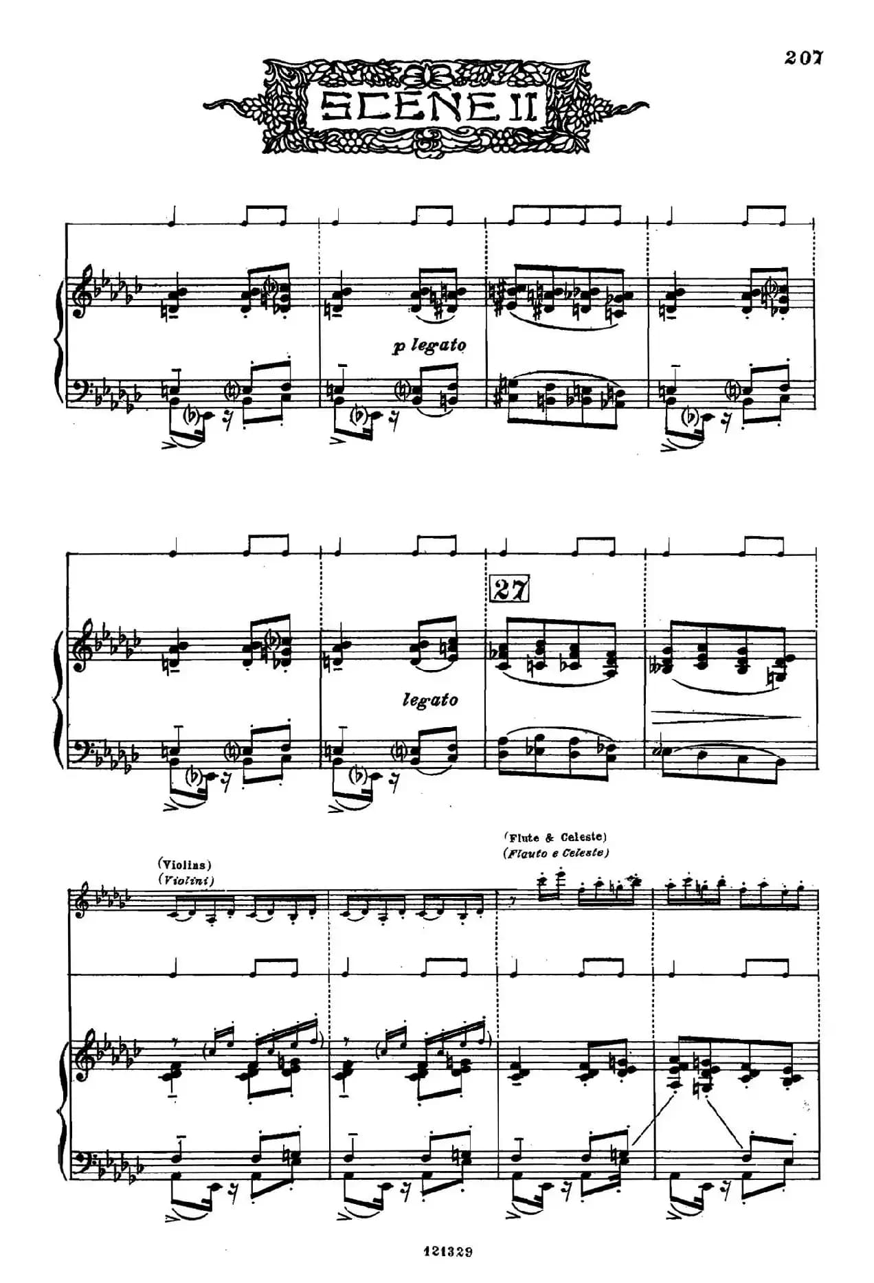 《图兰朵公主》三幕五场歌剧（英意双语）全谱（钢琴伴奏谱 P214——219）