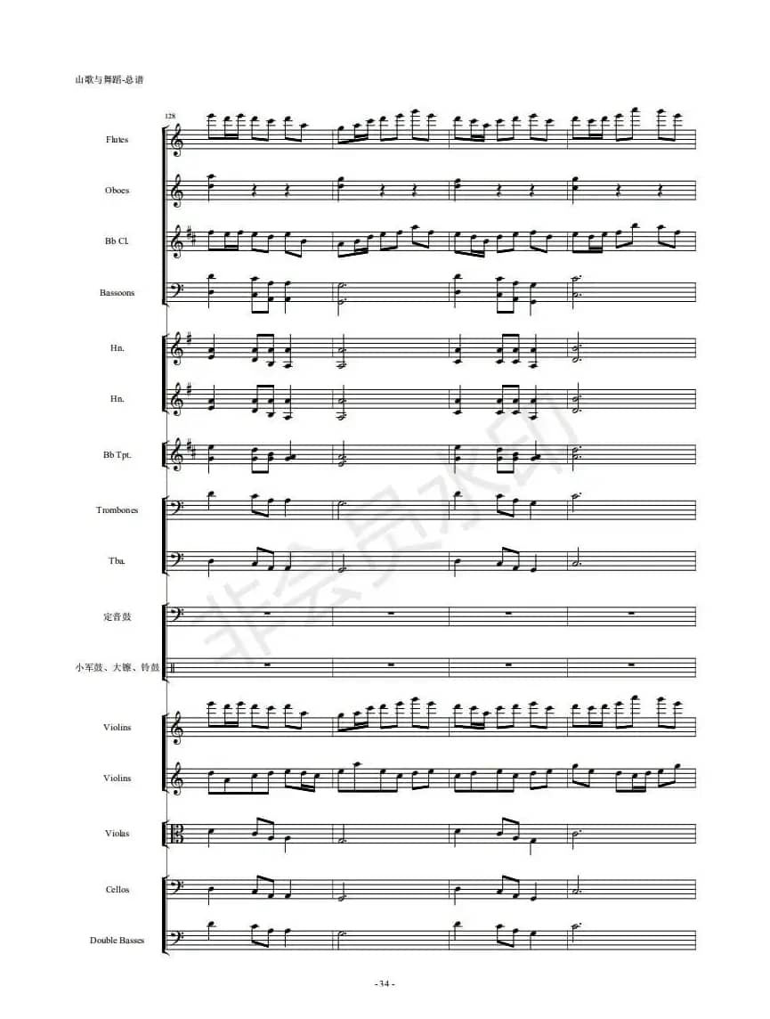 河南民歌组曲（第三乐章）