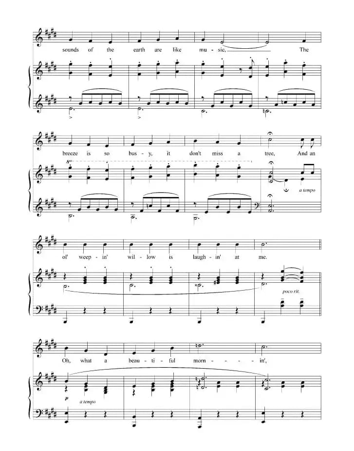 啊,，多么美丽的早晨（正谱 [美]）