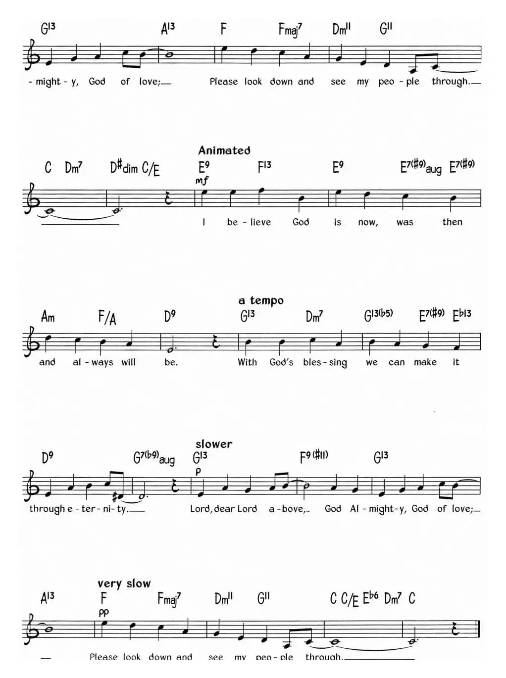 蓝调音乐：Come Sunday