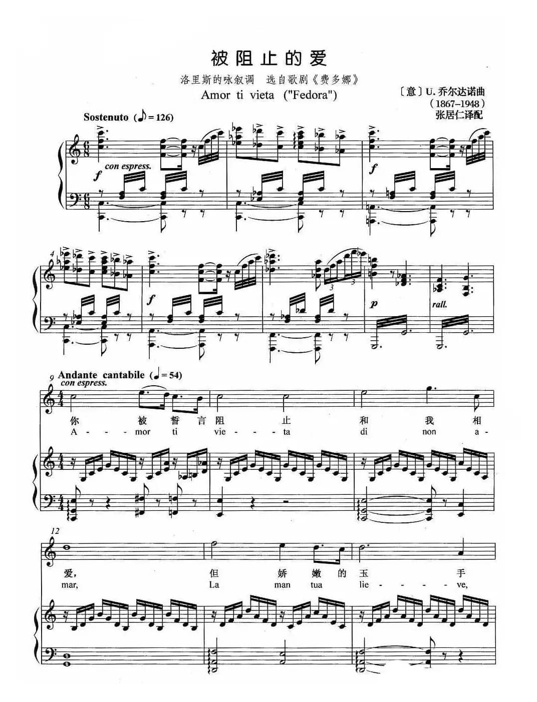 被阻止的爱（正谱 [意]）