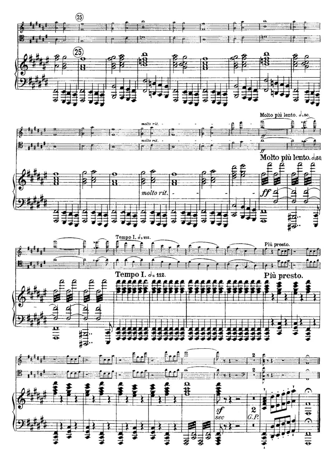 Franck《Piano Trio Op.1 No.1,F-sharp minor》(Ⅲ、小提琴+大提琴+钢琴伴奏)