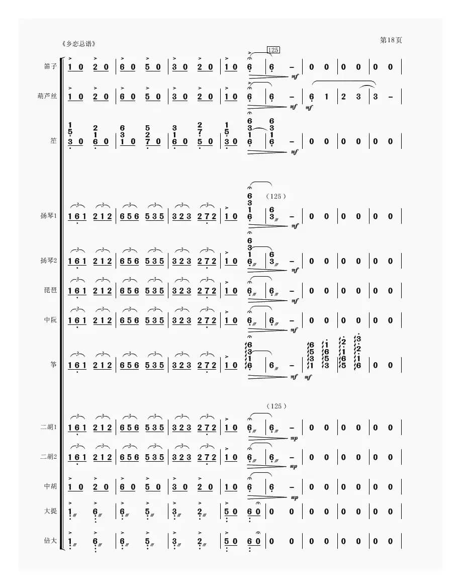 乡恋（民乐合奏）