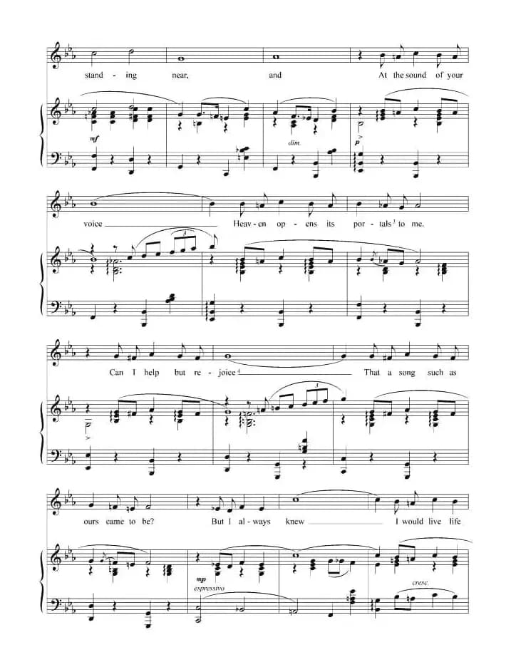 心中有支歌（正谱 [美]）