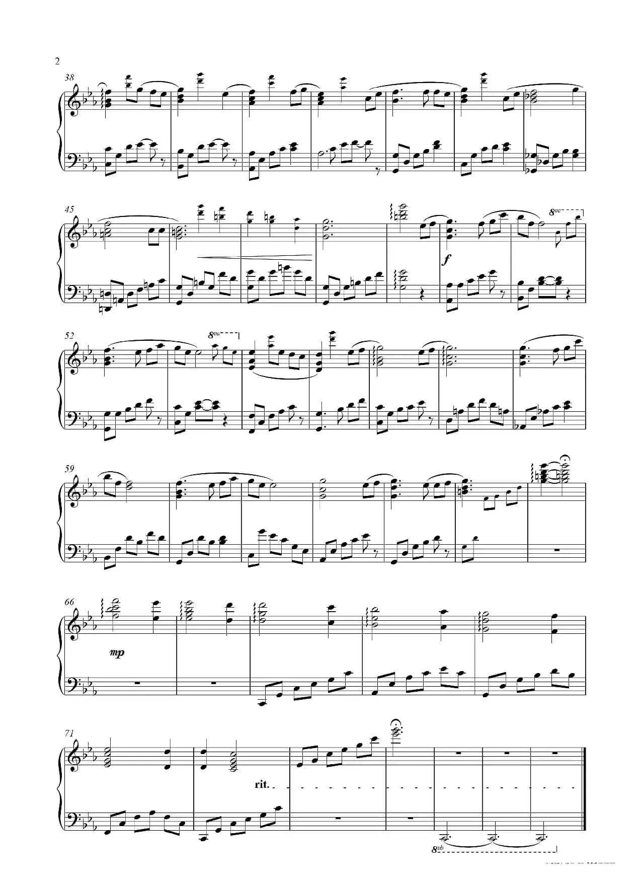 【Irurian钢琴版】Euterpe 钢琴谱(Guilty Crown- OST)