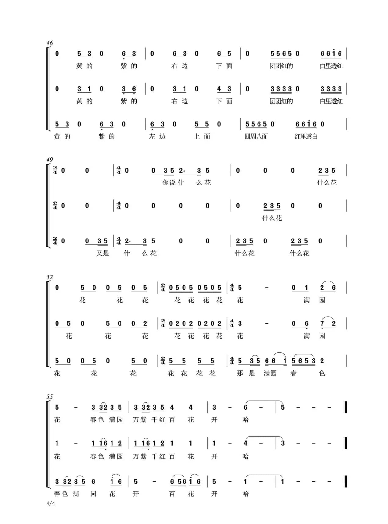 万紫千红百花开——盘花歌（梦之旅组合）