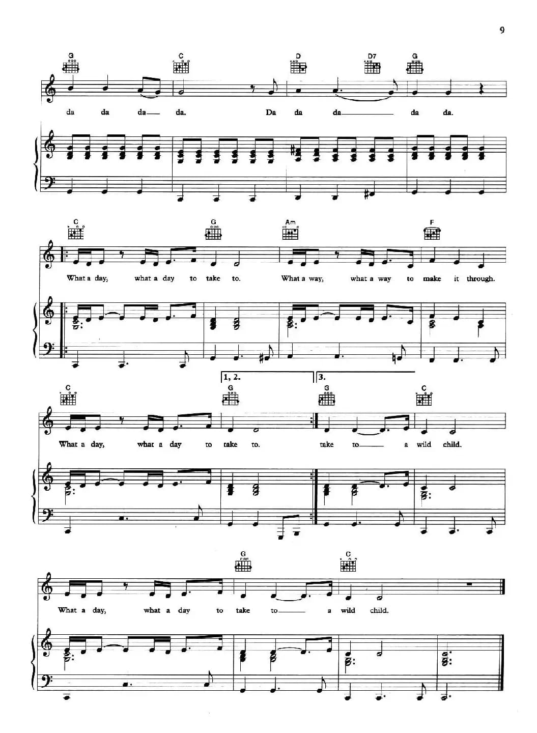 WILD CHILD （野孩子）（正谱）