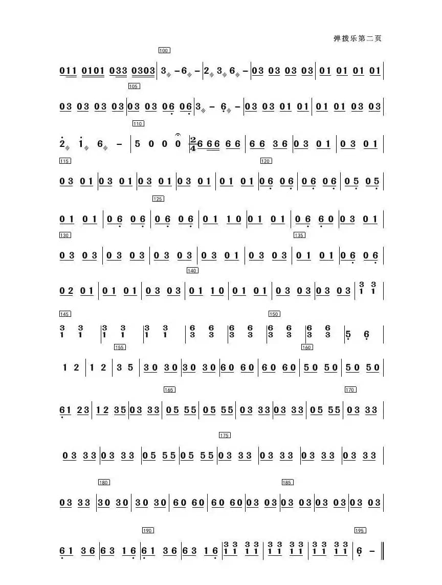 奔驰在千里草原（民乐合奏）（简易总谱）