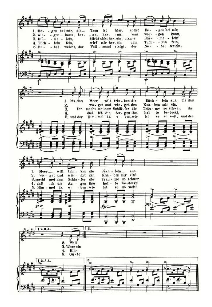 Des Baches Wiegenlied（奥）