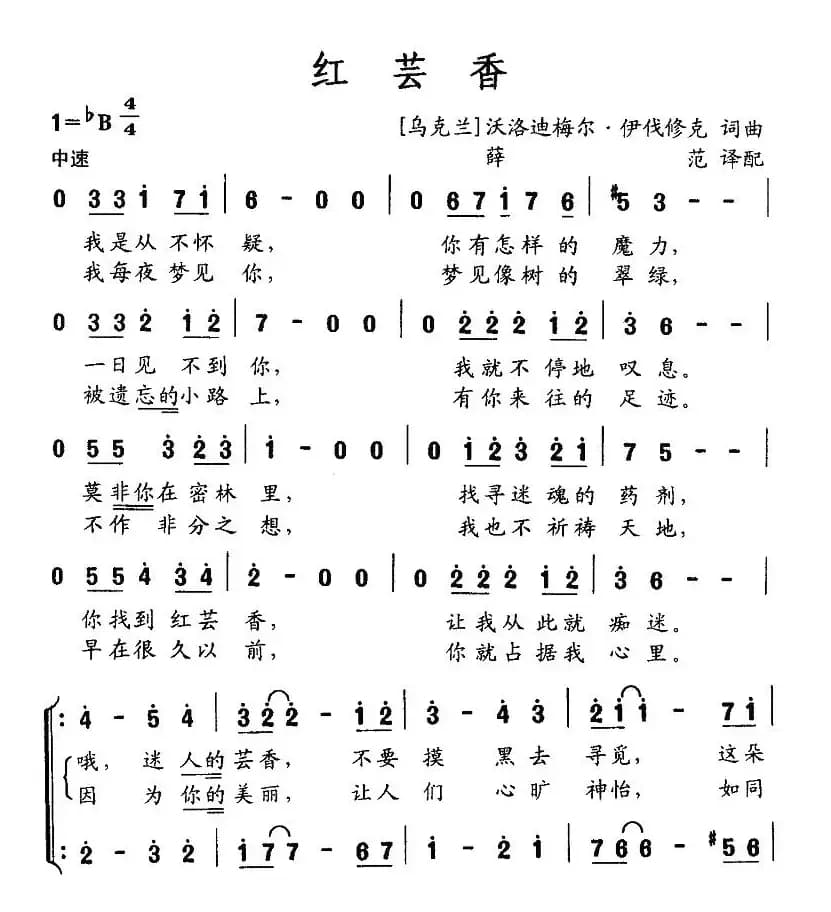 [乌克兰] 红芸香