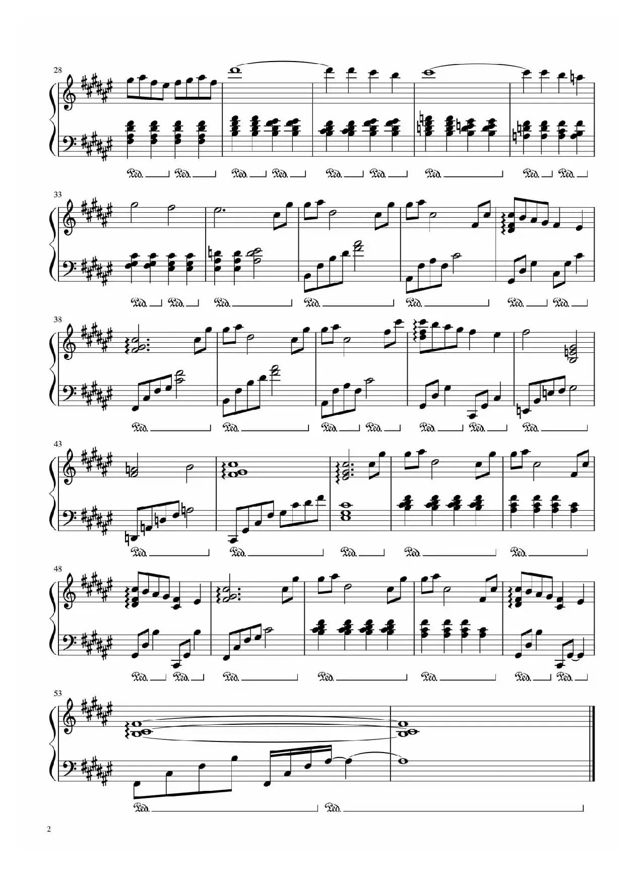 空之光（空に光る）【CLANNAD（团子大家族）插曲】（BiBiPiano钢琴版）