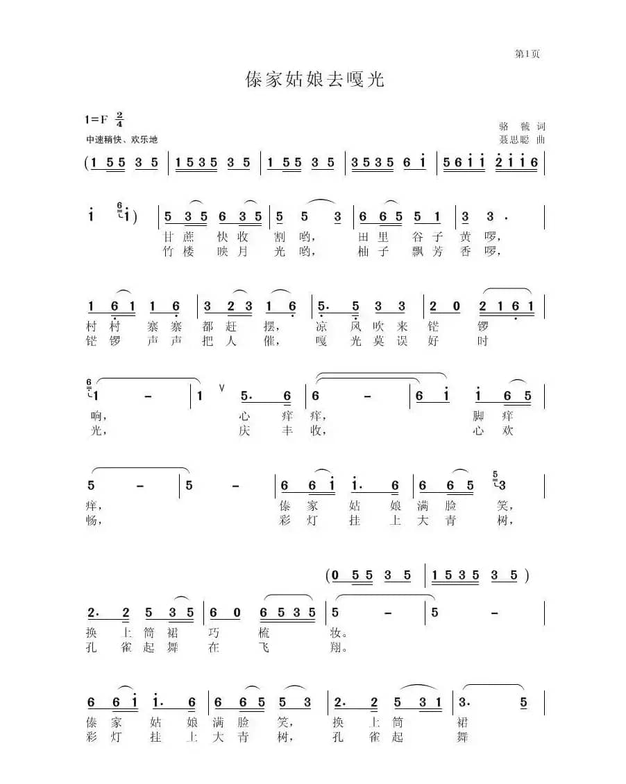 傣家姑娘去嘎光