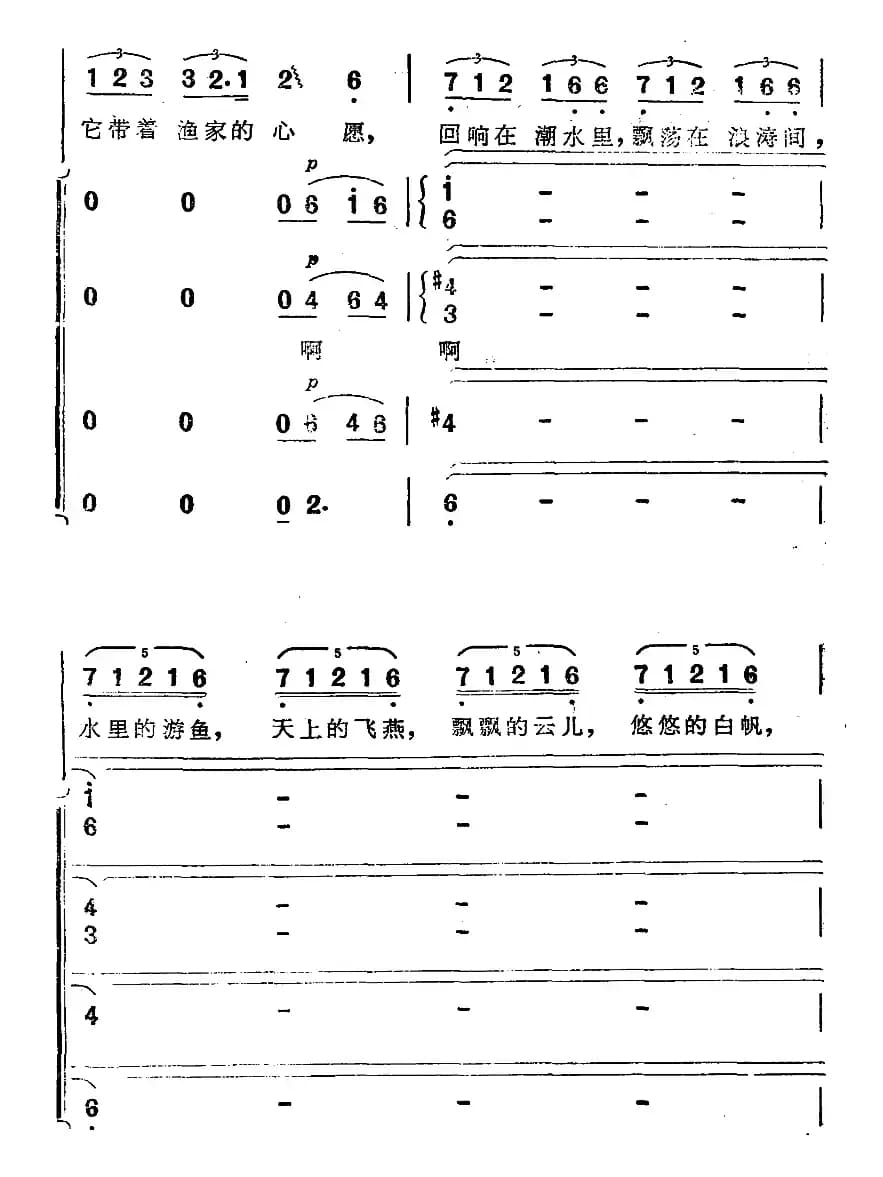 渔歌(二)及出海歌(二)(电影《海上生明月》插曲)