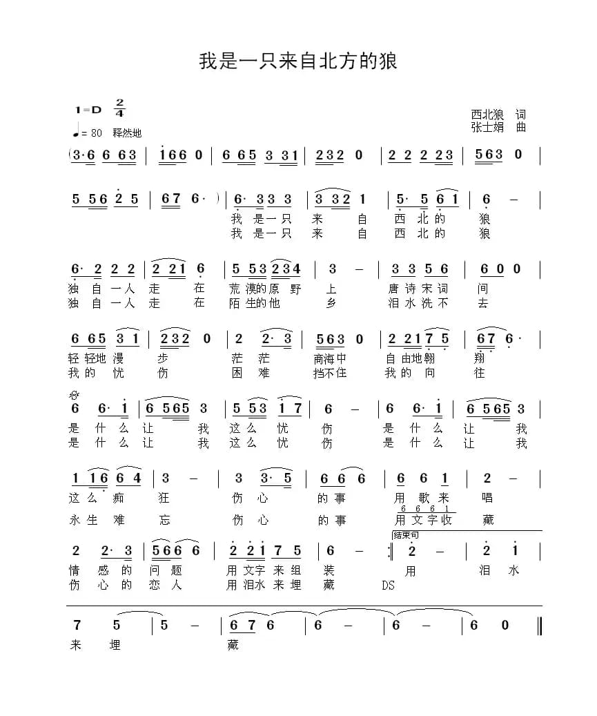 我是一只来自北方的狼