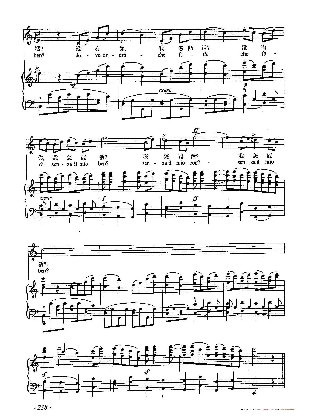 丁小琴编-70世上没有优丽狄茜我怎能活（正谱）