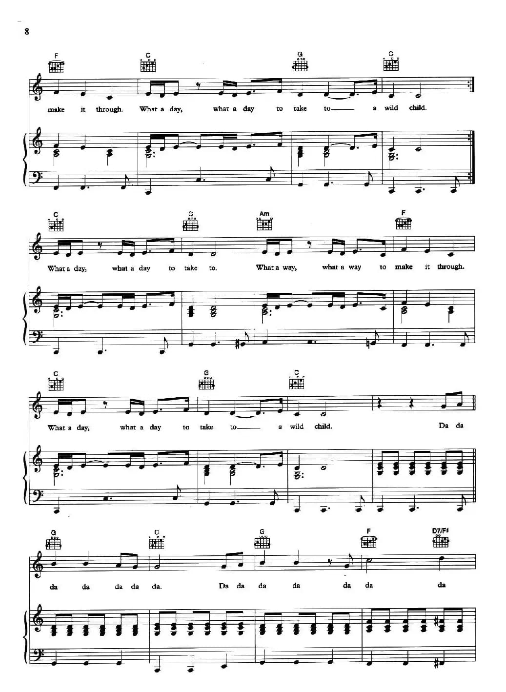 WILD CHILD （野孩子）（正谱）