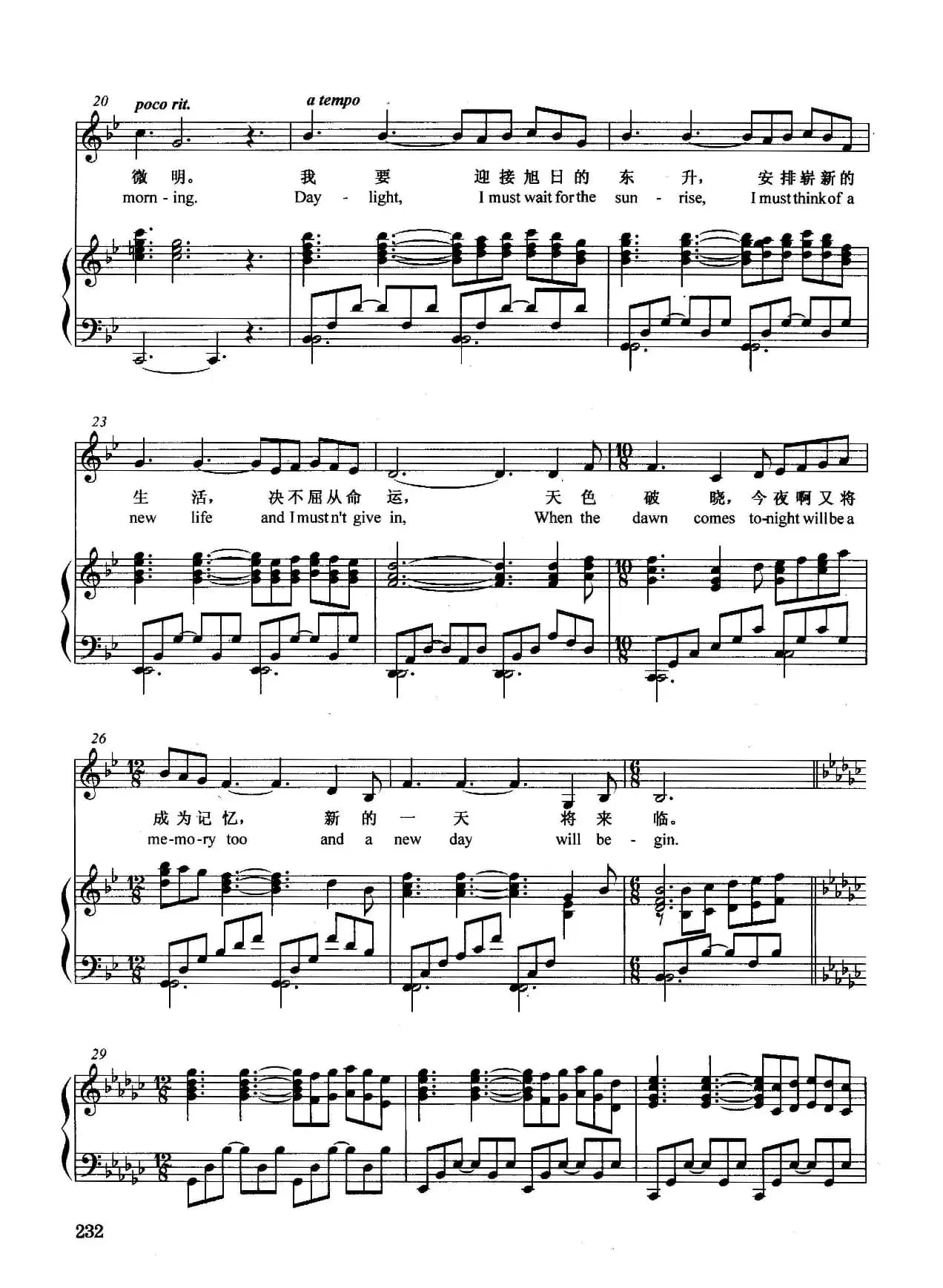 [英]回忆（正谱）（选自音乐剧《猫》）