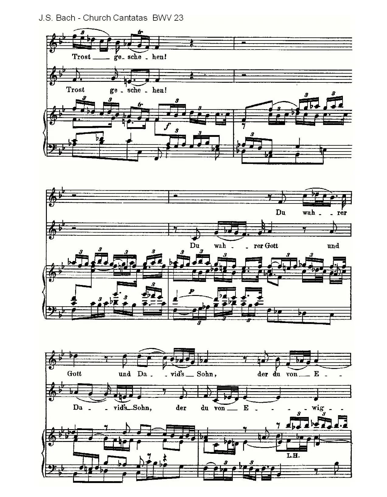 Du wahrer Gott und Davids sohn(真正的上帝的大卫之子)