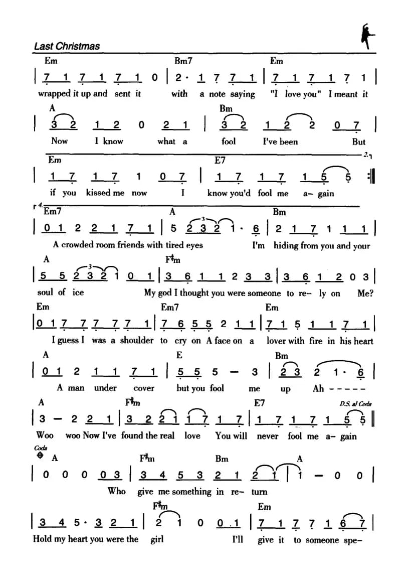 Last Christmas（去年圣诞）