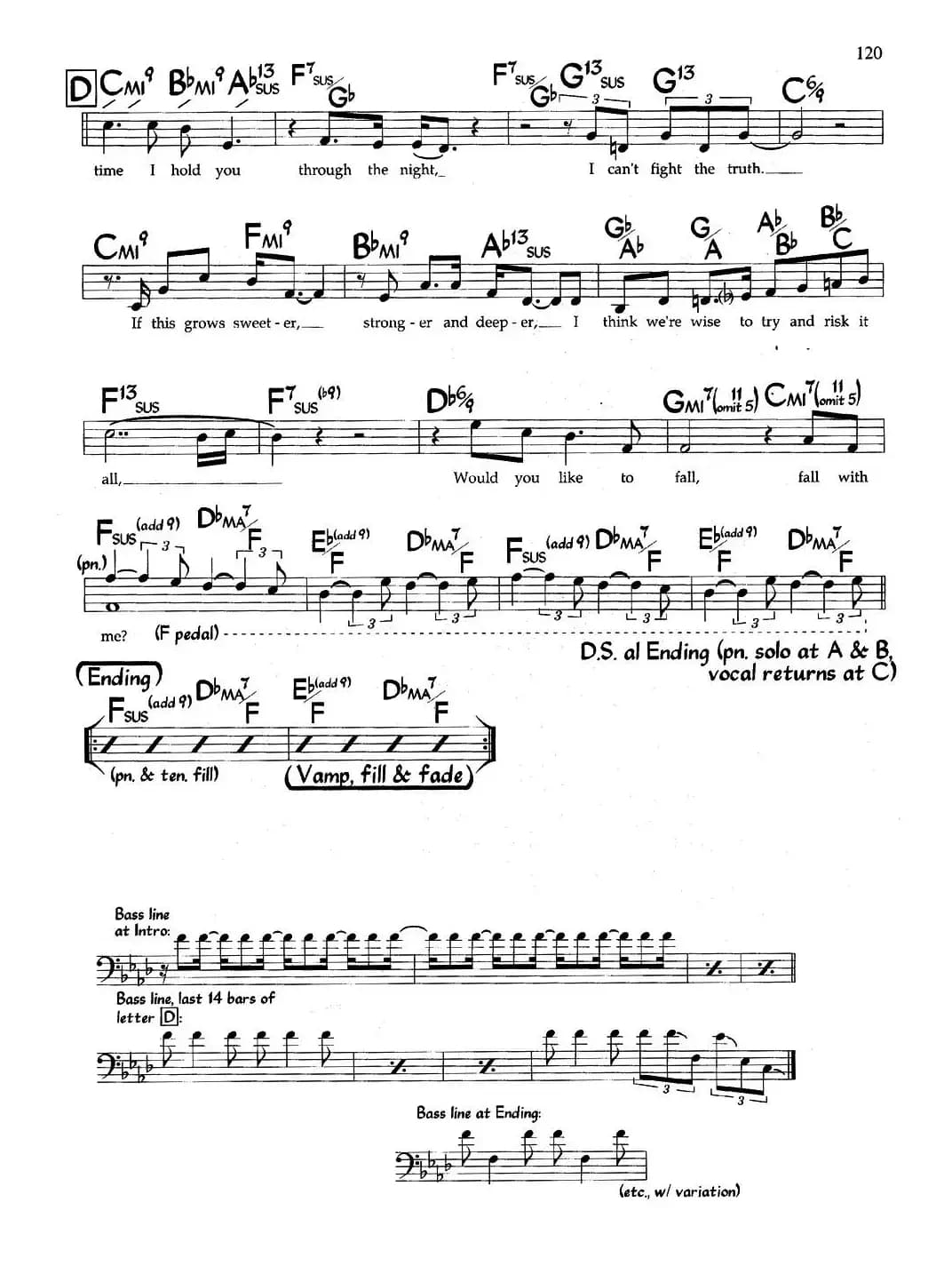 Fall With Me（带和弦五线谱）