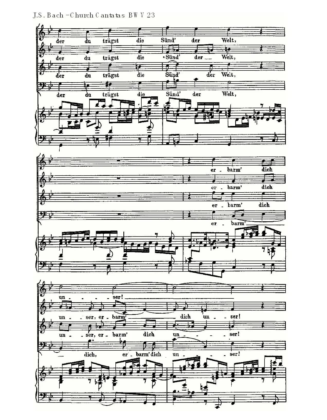 Du wahrer Gott und Davids sohn(真正的上帝的大卫之子)