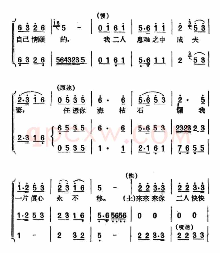 [黄梅戏曲调]唱片选辑类：天仙配（路遇之三）