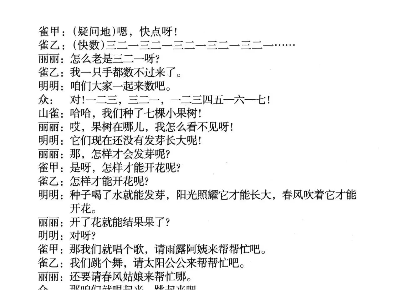 植树歌（儿童歌舞剧《七棵小果树》曲二）