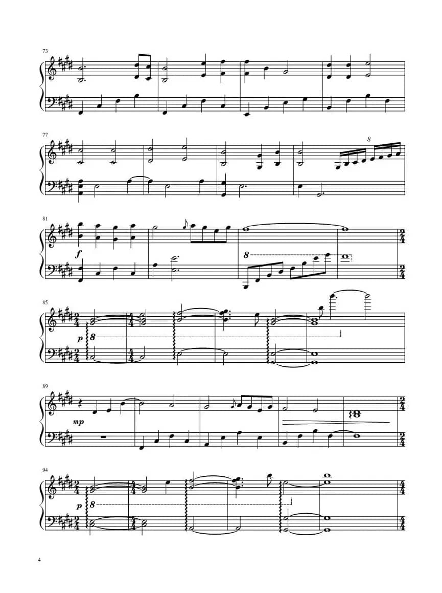 What I Feel When I See Her（钢琴独奏）