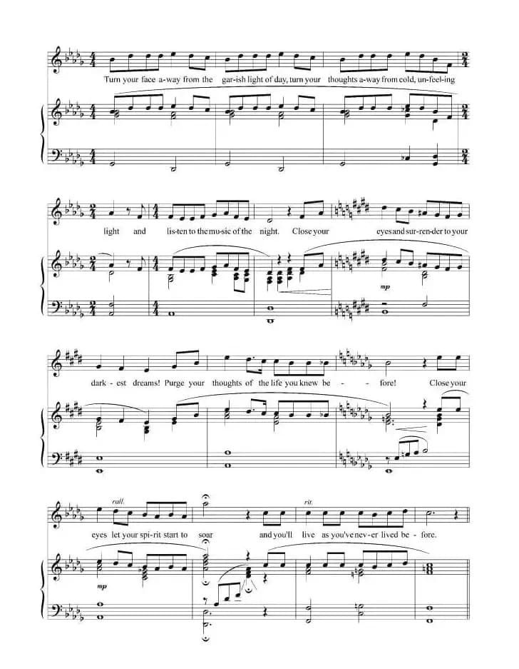 夜之歌（正谱 [美]）