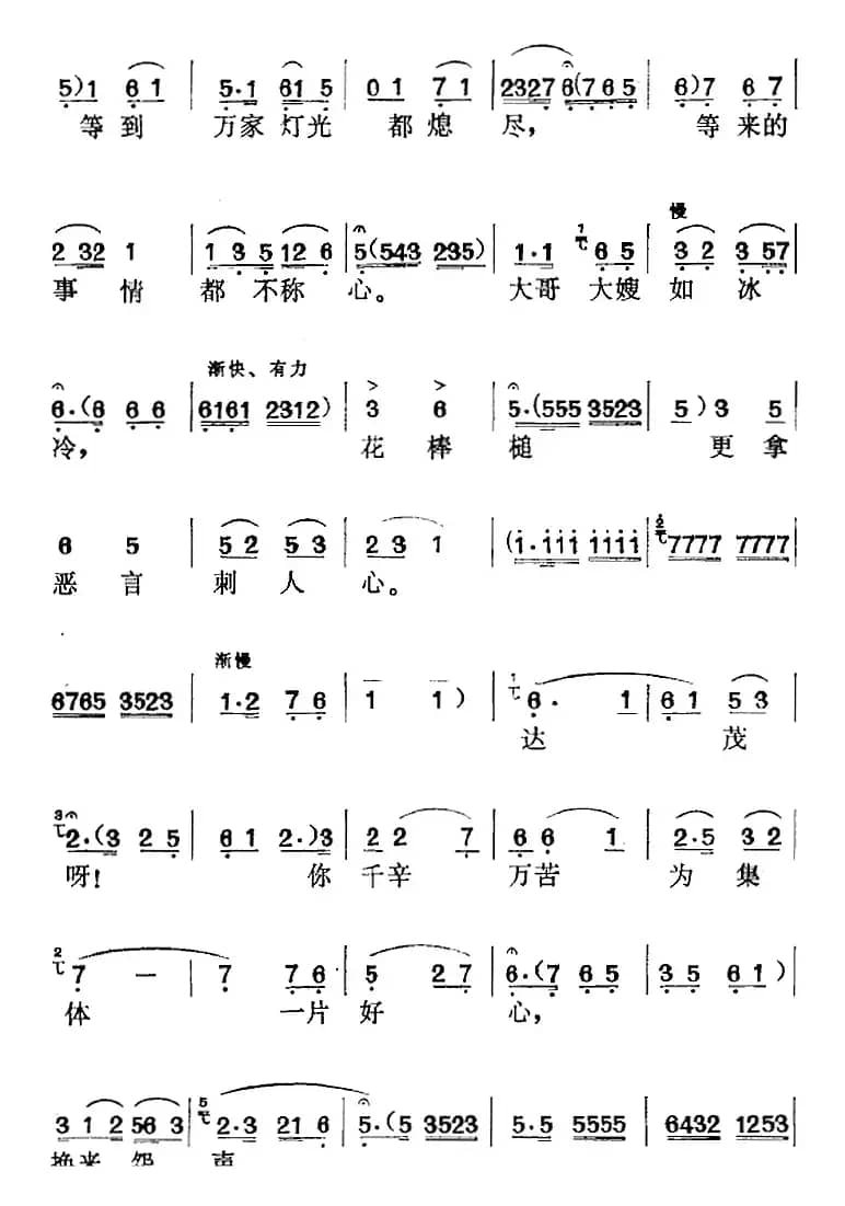 《战斗在险峰》选曲：夜深深（玉泉唱段）
