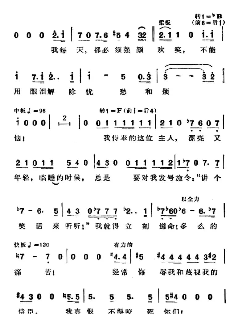 歌剧《弄臣》选曲：里戈莱托的场面——我俩都一样（第一幕第二场）