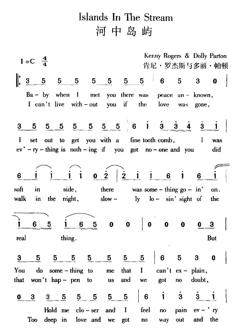 Islands In The Stream 河中岛屿