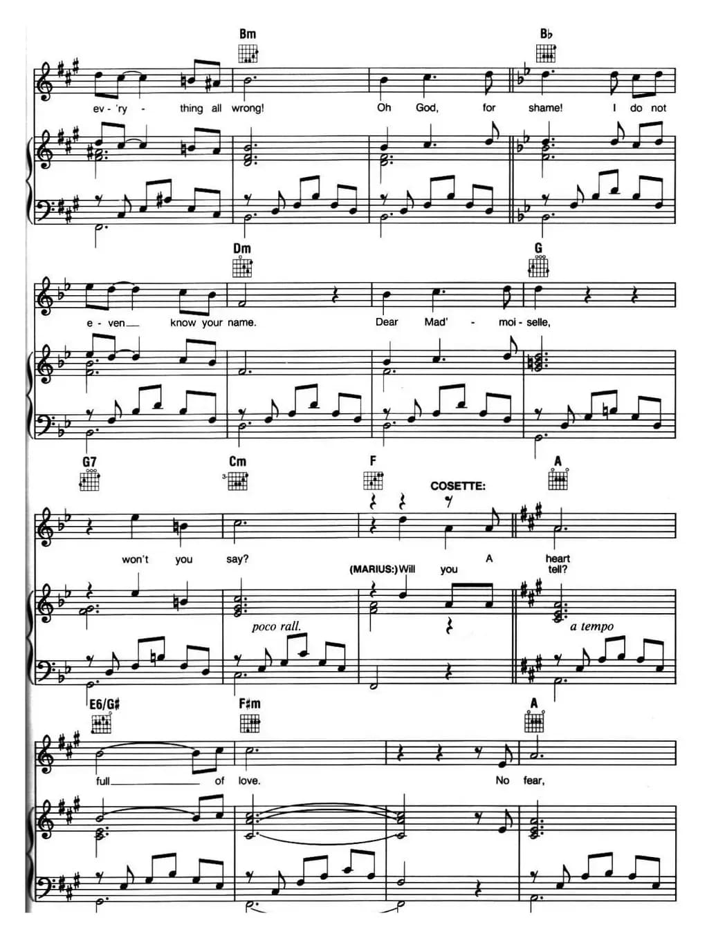 A Heart Full of Love（音乐剧《悲惨世界》（Les Miserables）选曲、正谱 ）