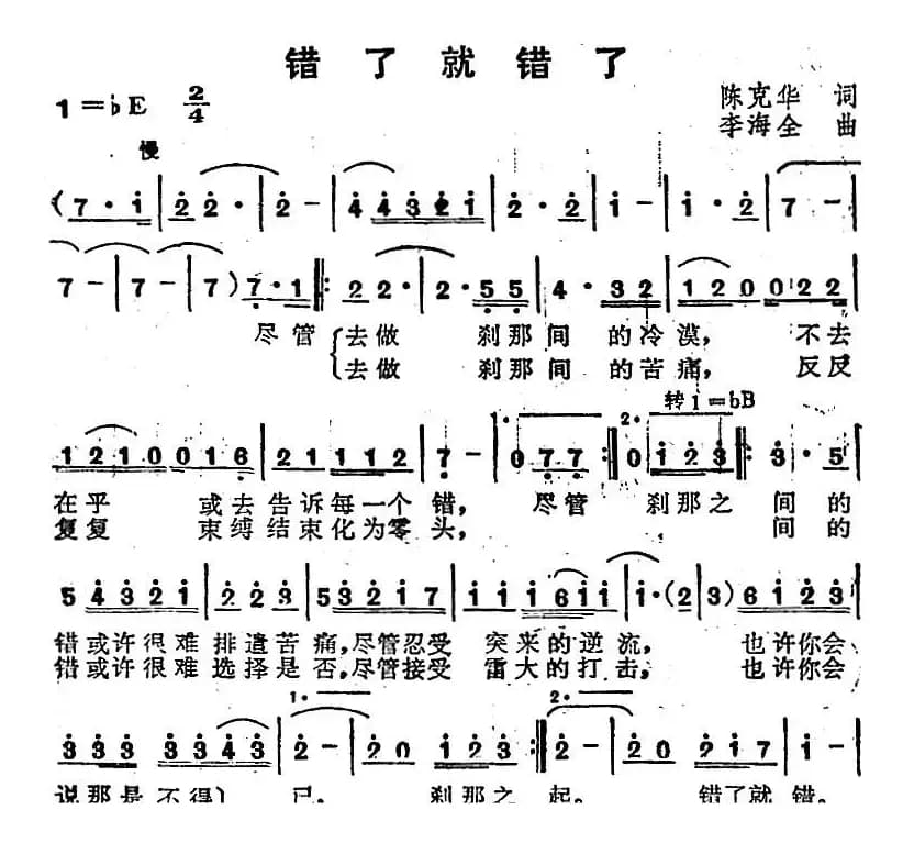 苏芮演唱金曲:错了就错了