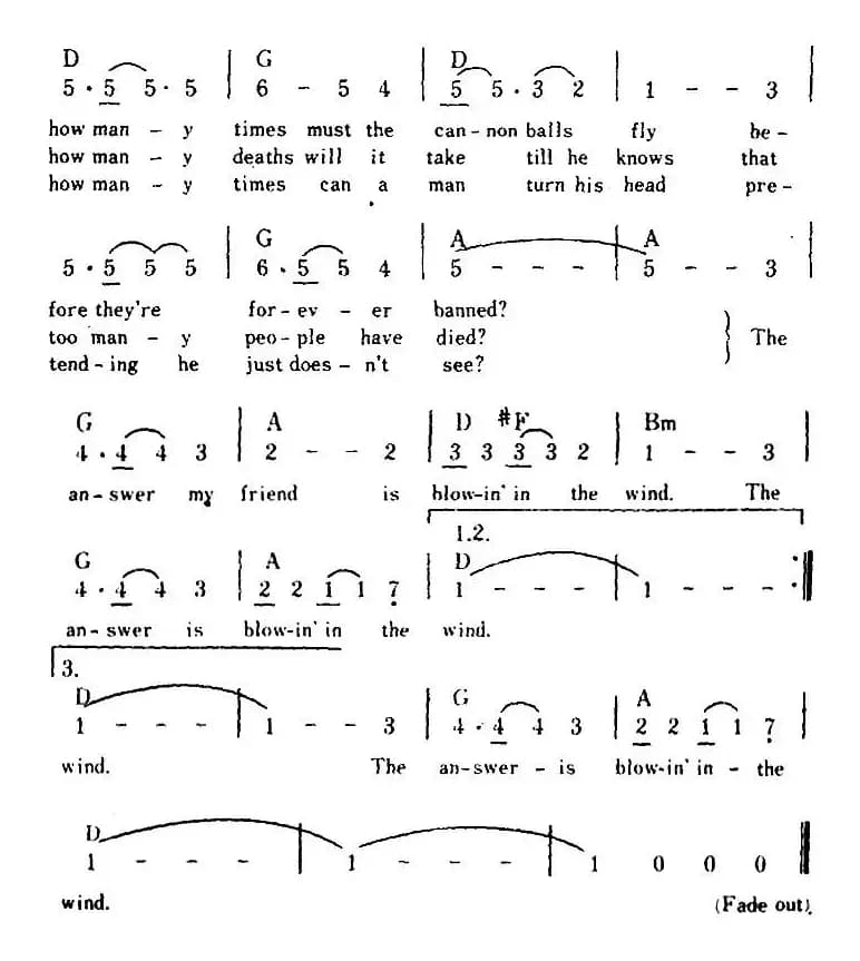 [美]Blowing In The Wind（答案在风中）