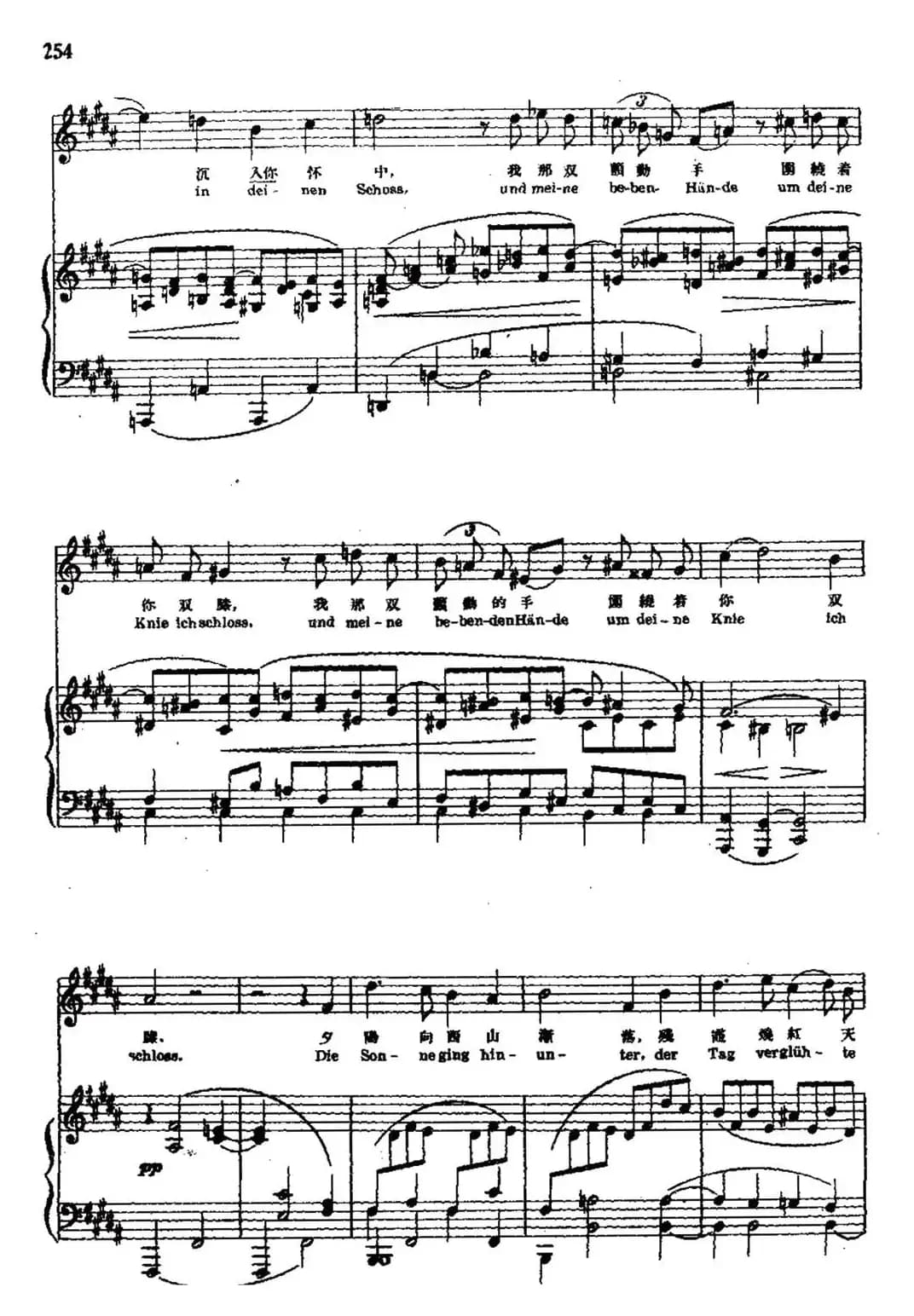 林中恬静（中外文对照、正谱）