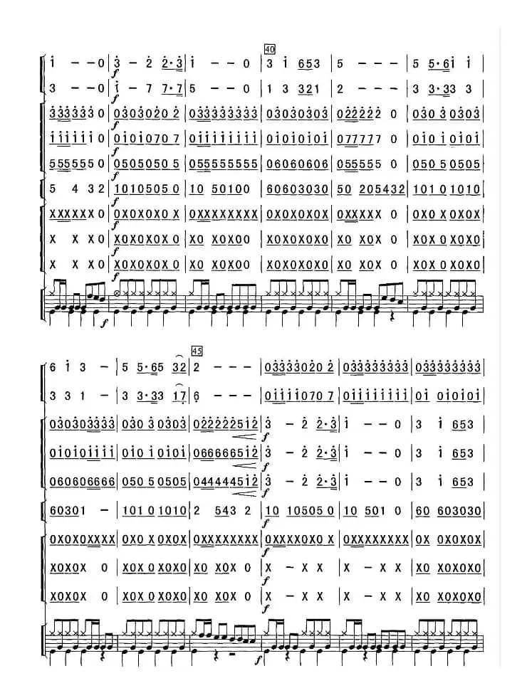 咱当兵的人 （军乐合奏简谱版）