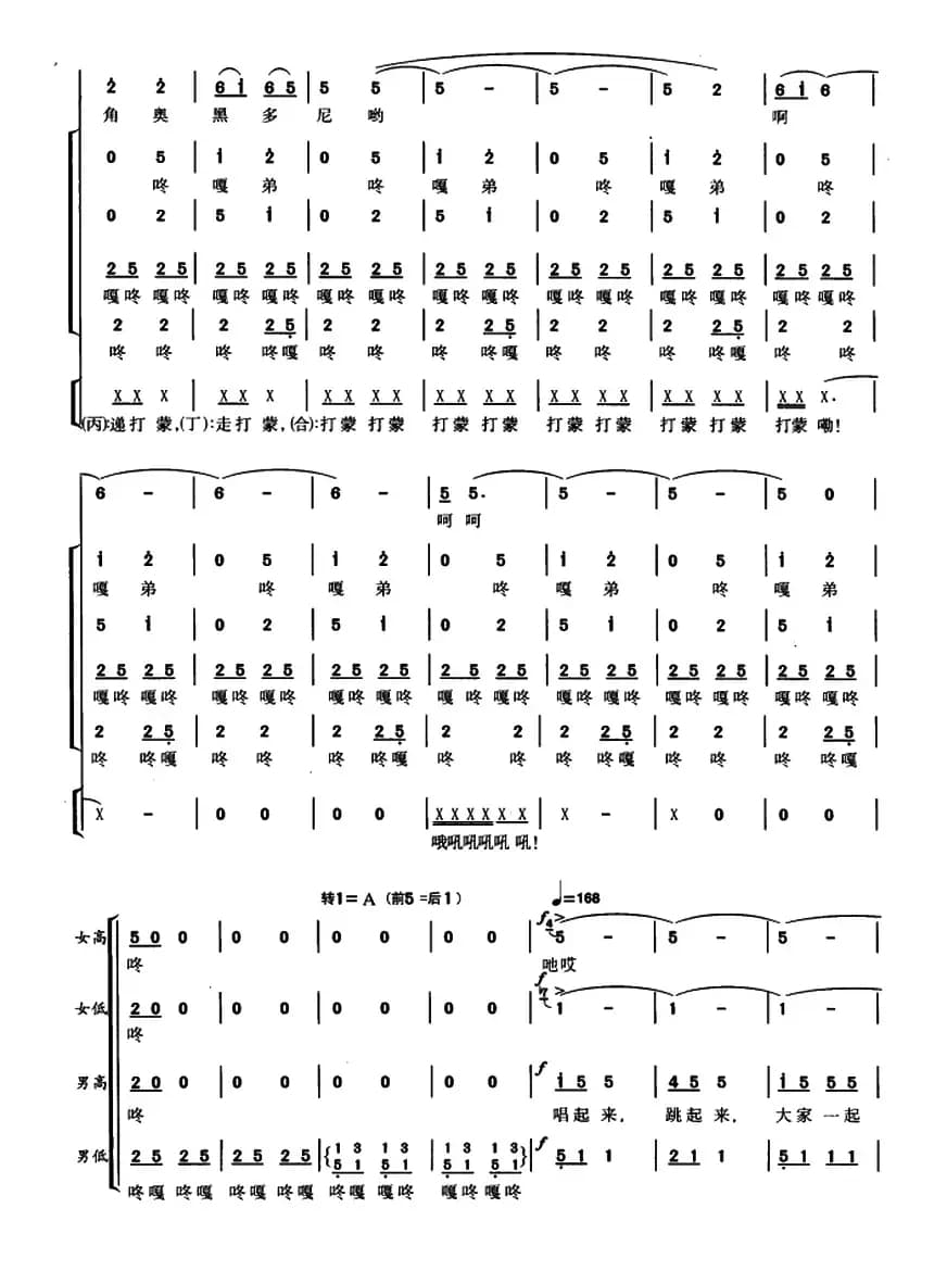 木鼓敲起来（王德文 词曲）