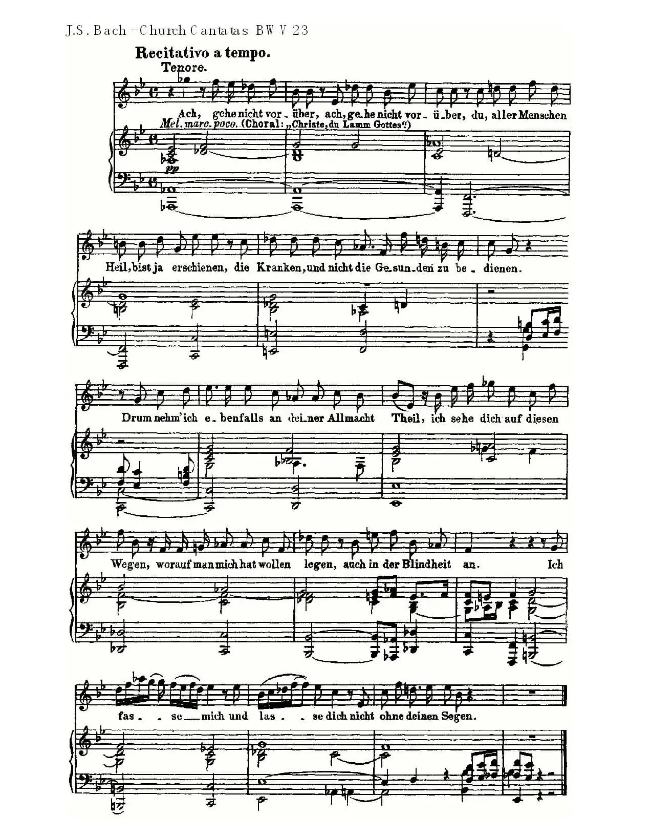 Du wahrer Gott und Davids sohn(真正的上帝的大卫之子)